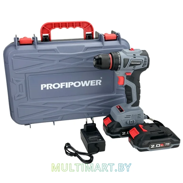 Дрель-шуруповерт Profipower MKBL-18B (с 2-мя АКБ, кейс)